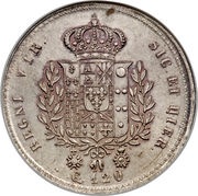 120 Grana - Francesco I, Italy, 1825-1828 reverse image