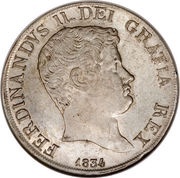 120 Grana - Ferdinando II obverse image