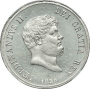 120 Grana - Ferdinando II 4th portrait obverse image