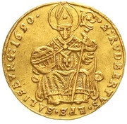 ½ Ducat - Johann Ernst von Thun, Austria, 1687-1707 reverse image