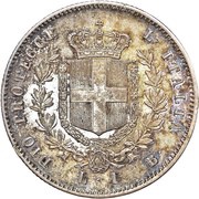 1 Lira - Victor Emmanuel II Bologna, Italy, 1859 reverse image