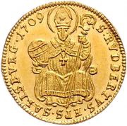 ½ Ducat - Franz Anton von Harrach, Austria, 1709 reverse image