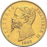 20 Lire - Victor Emmanuel II Bologna obverse image