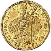 ½ Ducat - Franz Anton von Harrach, Austria, 1709-1722 reverse image