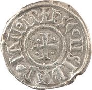 Denier anonymous with temple Venice mint obverse image