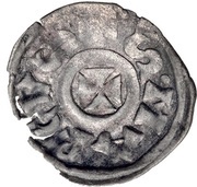 Denier - Sebastiano Ziani, Italy, 1172-1178 reverse image