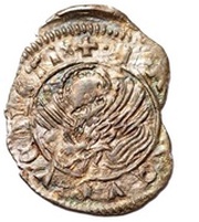 1 Soldino - Andrea Contarini star, Italy, 1376-1382 reverse image