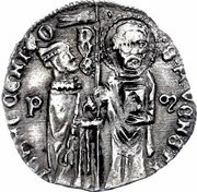 1 Grosso - Tomaso Mocenigo initials obverse image