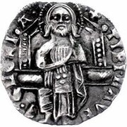 1 Grosso - Tomaso Mocenigo initials, Italy, 1414-1423 reverse image