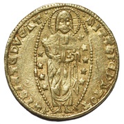 1 Ducato Levantine imitation, Italy, 1343-1354 reverse image