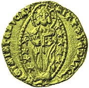 1 Zecchino - Andrea Contarini, Italy, 1368-1382 reverse image