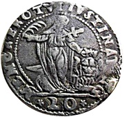 20 Soldi - Alvise Mocenigo I, Italy, 1572-1577 reverse image
