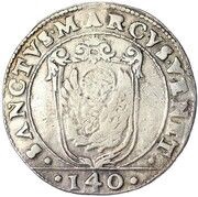 1 Scudo - Pasqual Cicogna, Italy, 1585-1594 reverse image