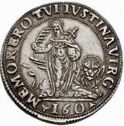 1 Scudo - Nicolò da Ponte, Italy, 1578-1584 reverse image