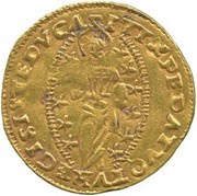 1 Zecchino - Marcantonio Trevisan, Italy, 1553-1554 reverse image