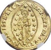 1 Zecchino - Alvise Mocenigo I, Italy, 1570-1577 reverse image