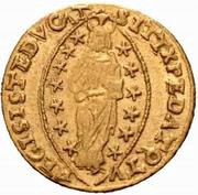 1 Zecchino - Nicolò da Ponte, Italy, 1578-1585 reverse image