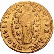 1 Zecchino - Pasquale Cicogna, Italy, 1585-1595 reverse image