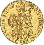 1 Ducat - Franz Anton von Harrach, Austria, 1709-1726 reverse image