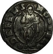 1 Soldo/ 12 Bagattini - Bertucci Valier, Italy, 1656-1658 reverse image