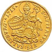 1 Ducat - Franz Anton von Harrach, Austria, 1709-1726 reverse image