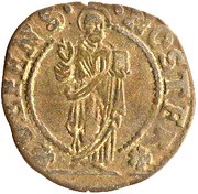 1 Soldo, 12 Bagattini - Marcantonio Giustinian, Italy, 1684-1688 reverse image