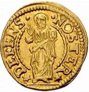 1 Soldo - Giovanni Corner II Off-metal Pattern Strike, Italy, 1709-1722 reverse image