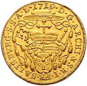 1 Ducat - Franz Anton von Harrach, Austria, 1710-1726 reverse image