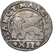 12 Soldi - Bertucci Valier, Italy, 1656-1658 reverse image