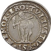 ⅛ Ducato - Francesco Erizzo, Italy, 1643-1644 reverse image