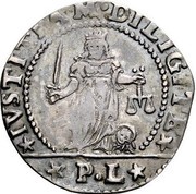 1 Liretta - Nicolò Sagredo, Italy, 1675-1676 reverse image
