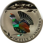 1 Diner Western Capercaillie, Andorra, 2012 reverse image