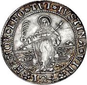 1 Ducatone - Giovanni Corner II, Italy, 1709-1710 reverse image