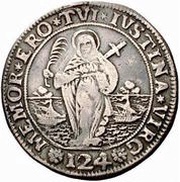 1 Ducatone - Carlo Ruzzini, Italy, 1732-1733 reverse image