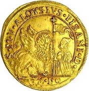 1 Ducatone - Alvise Pisani Off-Metal Strike obverse image