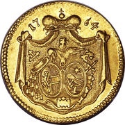 1 Ducat - Sigismund von Schrattenbach, Austria, 1764 reverse image