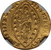 1 Zecchino - Francesco Molin, Italy, 1646-1655 reverse image