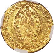 1 Zecchino - Alvise Pisani, Italy, 1735-1741 reverse image