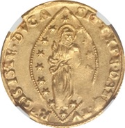 1 Zecchino - Pietro Grimani, Italy, 1741-1752 reverse image