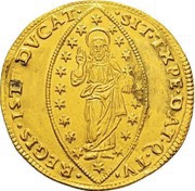 10 Zecchini - Francesco Molin, Italy, 1646-1655 reverse image