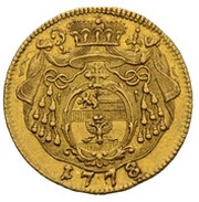 1 Ducat - Hieronymus von Colloredo, Austria, 1773-1786 reverse image