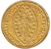 25 Zecchini - Giovanni Corner II, Italy, 1709-1722 reverse image