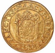 25 Zecchini - Carlo Ruzzini, Italy, 1732-1735 reverse image