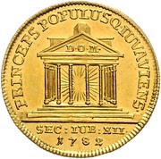 1 Ducat - Hiéronymus von Colloredo 12th Jubileum, Austria, 1782 reverse image