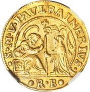 ¼ Ducato - Paolo Renier Off-metal Pattern Strike obverse image