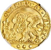 ¼ Ducato - Paolo Renier Off-metal Pattern Strike, Italy, 1779-1781 reverse image