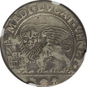 ½ Ducato - Francesco Loredan, Italy, 1752-1753 reverse image