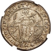 ½ Ducatone - Lodovico Manin, Italy, 1789 reverse image