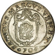 ½ Scudo - Marco Foscarini, Italy, 1762 reverse image