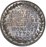 1 Osella - Alvise Mocenigo IV, Italy, 1770 reverse image